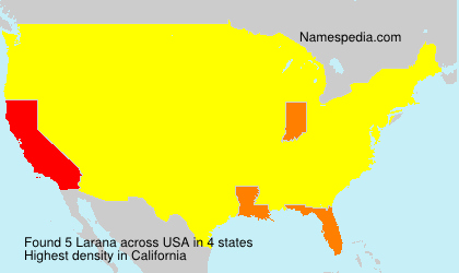 Surname Larana in USA