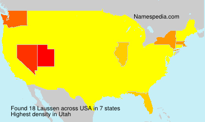 Surname Laussen in USA