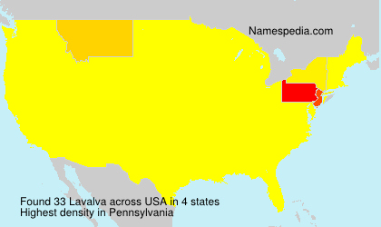 Surname Lavalva in USA