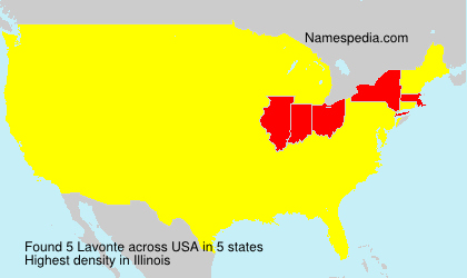 Surname Lavonte in USA