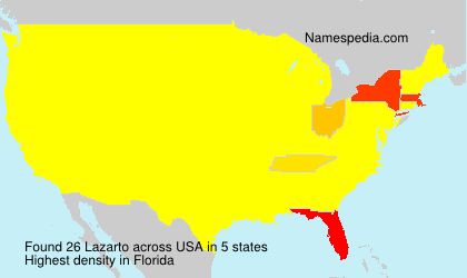 Surname Lazarto in USA