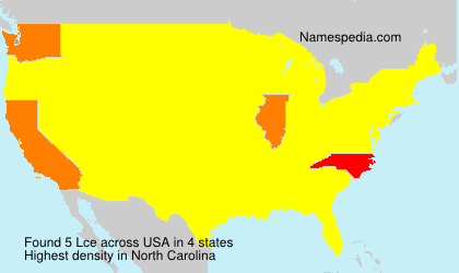 Surname Lce in USA
