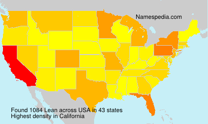 Surname Lean in USA