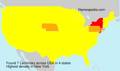 Surname Lechinsky in USA