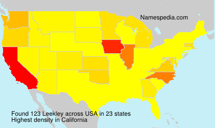Surname Leekley in USA Surname Leekley in USA