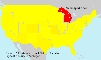 Surname Lefere in USA Surname Lefere in USA