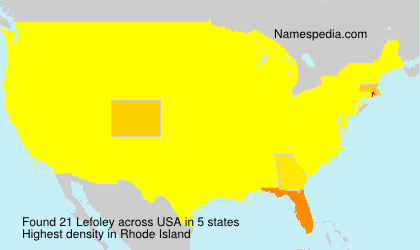 Surname Lefoley in USA