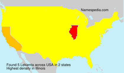 Surname Lekienta in USA