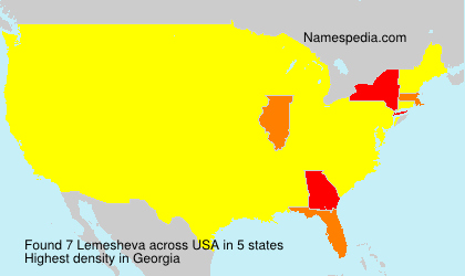 Surname Lemesheva in USA Surname Lemesheva in USA