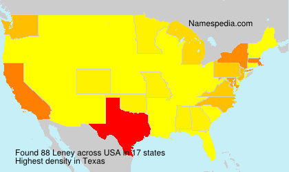 Surname Leney in USA