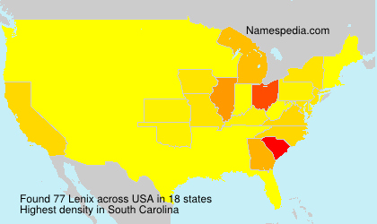 Surname Lenix in USA