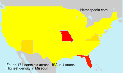 Surname Leontsinis in USA