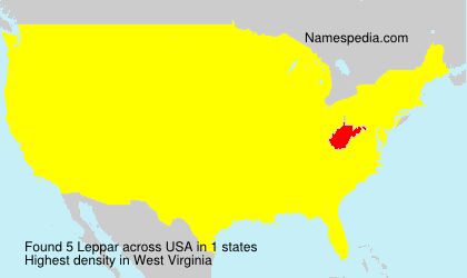 Surname Leppar in USA