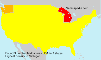 Surname Lerchenfeldt in USA