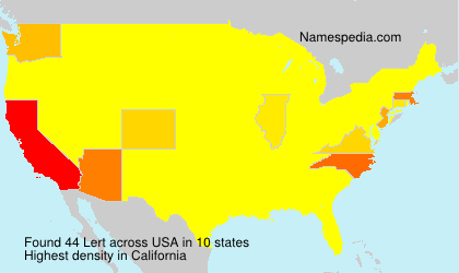 Surname Lert in USA