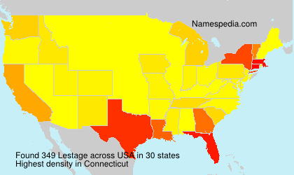Surname Lestage in USA