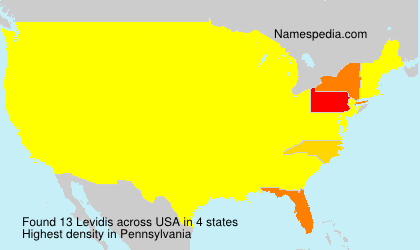 Surname Levidis in USA