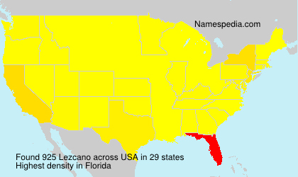 Surname Lezcano in USA