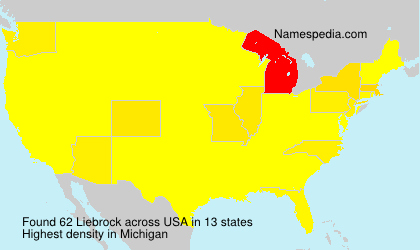 Surname Liebrock in USA