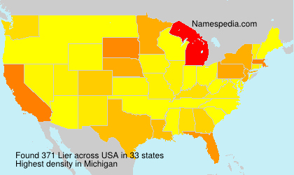 Surname Lier in USA