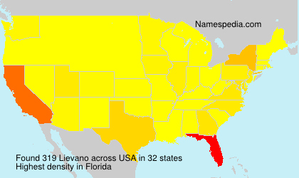 Surname Lievano in USA