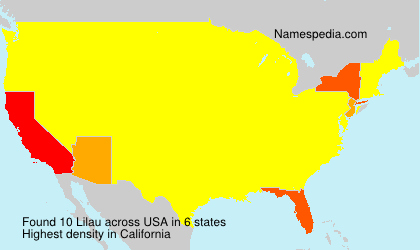 Surname Lilau in USA