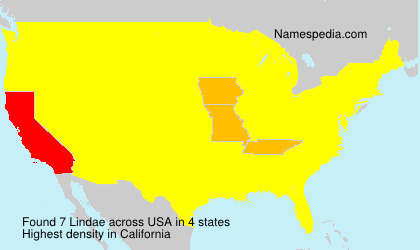Surname Lindae in USA