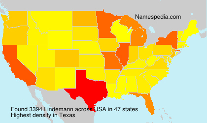Surname Lindemann in USA