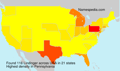Surname Lindinger in USA