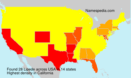Surname Lipede in USA