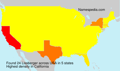 Surname Lissberger in USA
