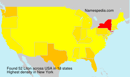 Surname Liton in USA