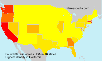 Surname Livie in USA