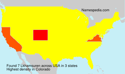 Surname Lkhamsuren in USA Surname Lkhamsuren in USA