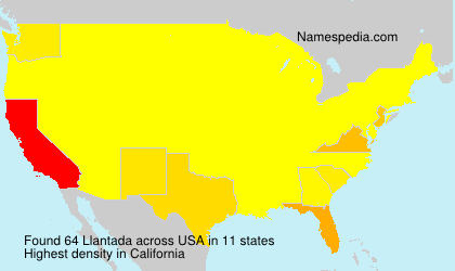 Surname Llantada in USA