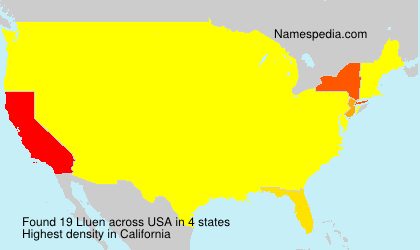 Surname Lluen in USA
