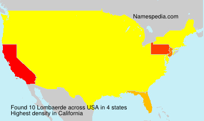 Surname Lombaerde in USA