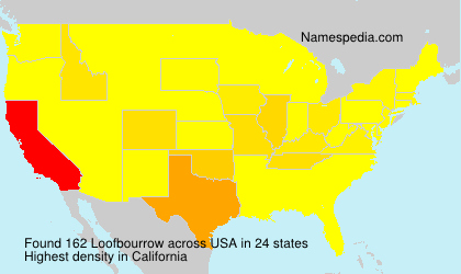 Surname Loofbourrow in USA