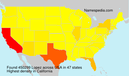Surname Lopez in USA
