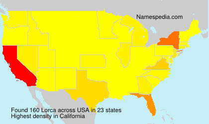 Surname Lorca in USA