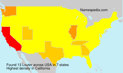 Surname Louter in USA