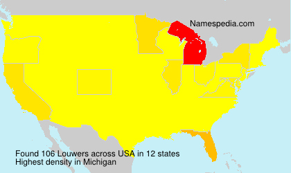 Surname Louwers in USA