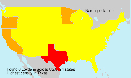Surname Loydene in USA