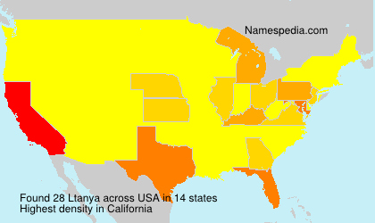 Surname Ltanya in USA