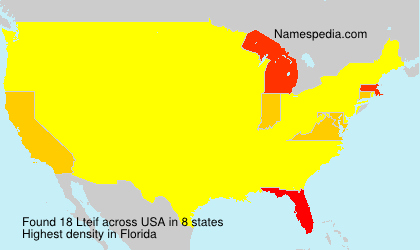 Surname Lteif in USA