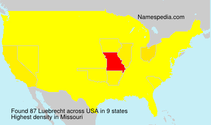Surname Luebrecht in USA