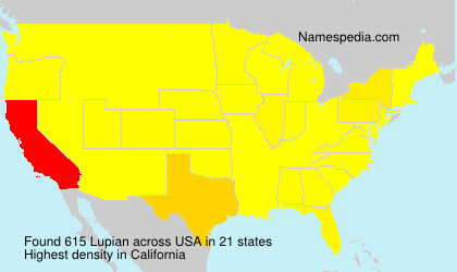 Surname Lupian in USA