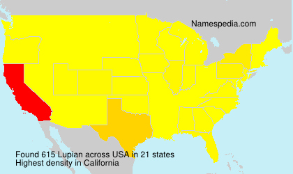 Surname Lupian in USA Surname Lupian in USA