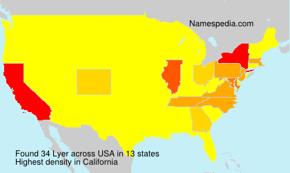 Surname Lyer in USA