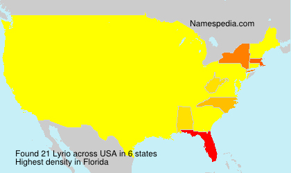 Surname Lyrio in USA